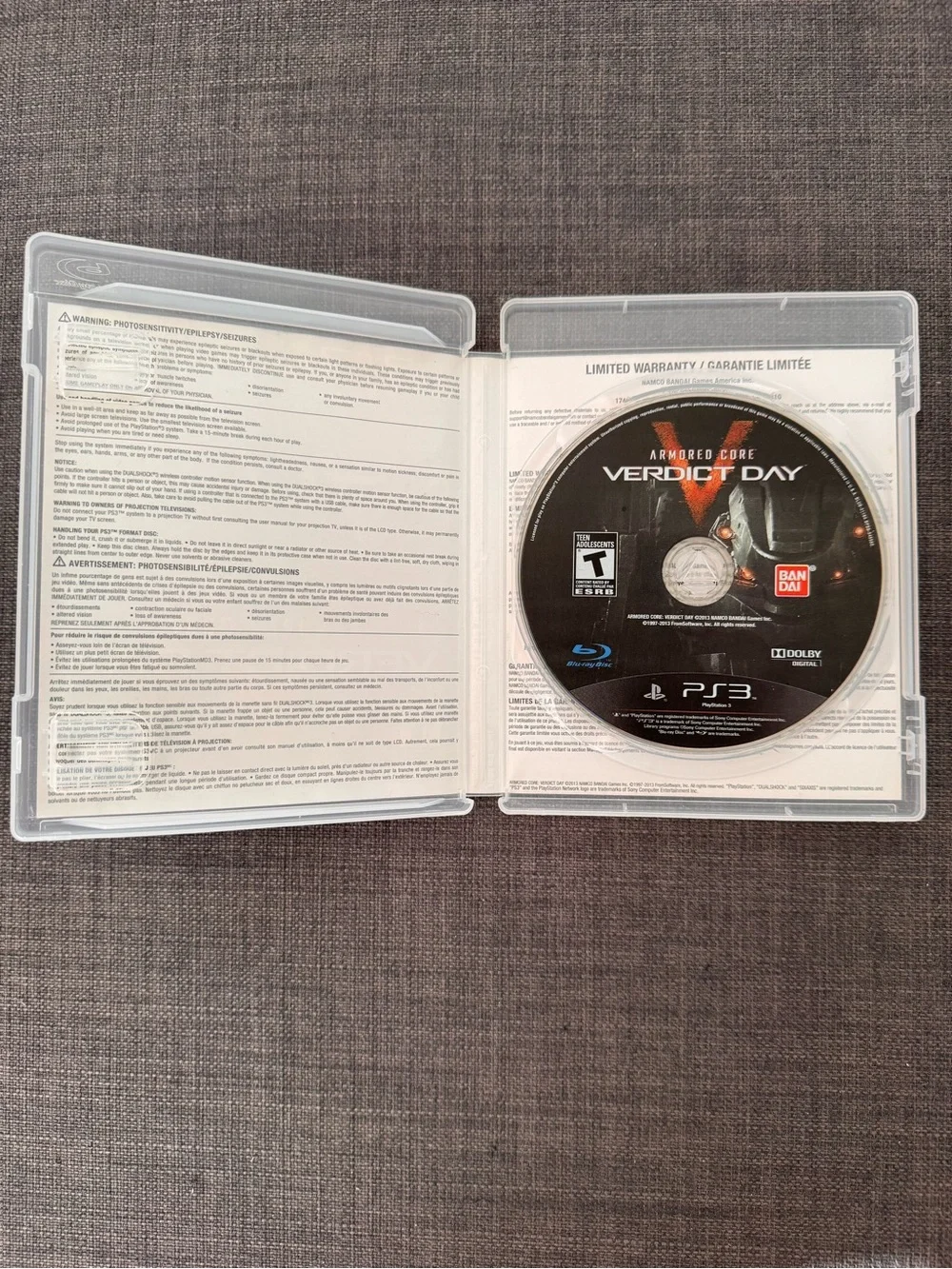 Armored Core: Verdict Day Sony PS3 Playstation 3 Game Complete - Picture 3 of 3